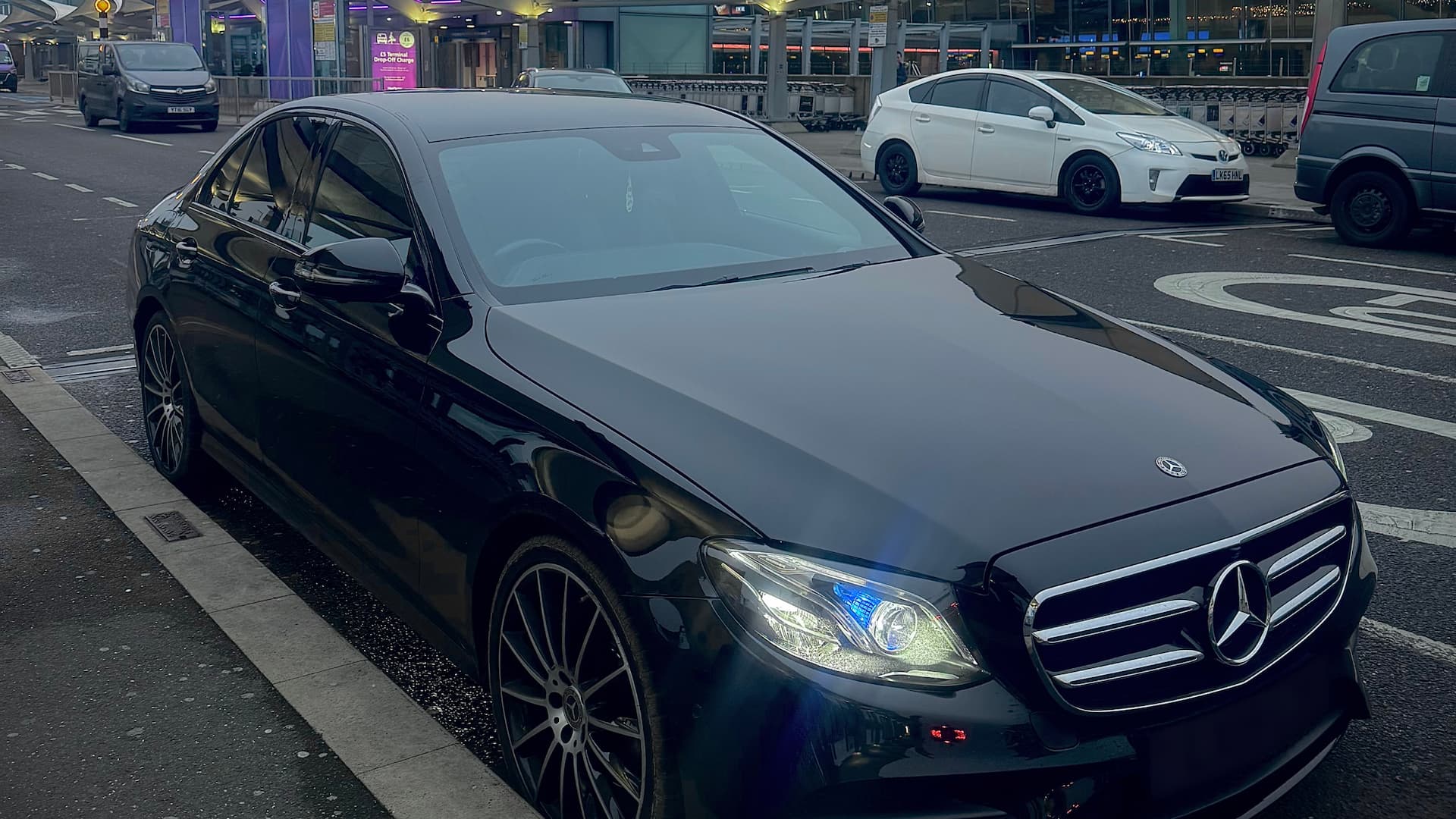 audi private hire in the street